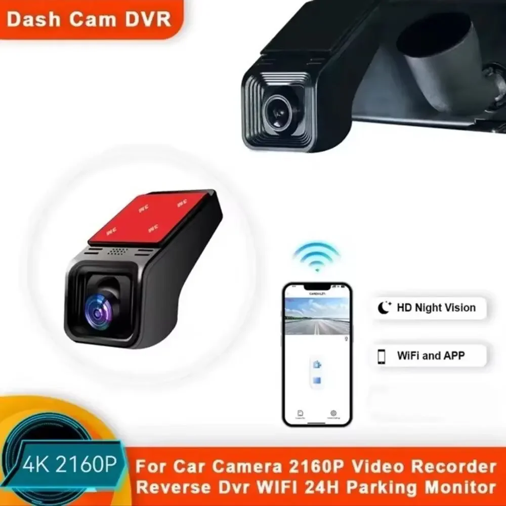 4K WiFi Dash Cam 2160P Car DVR Camera Parking Monitor App Control